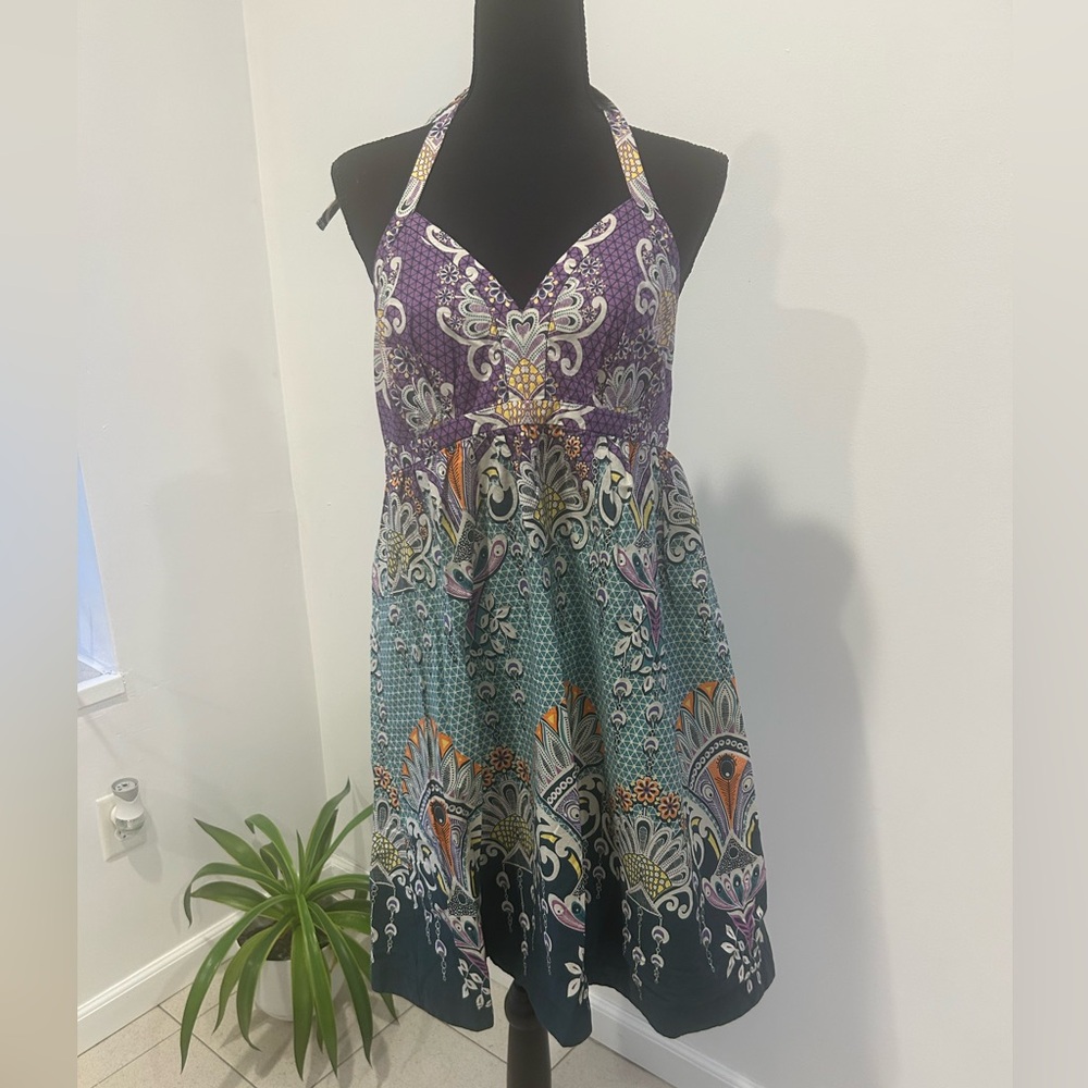 Express Casual Summer Vacation Halter Dress